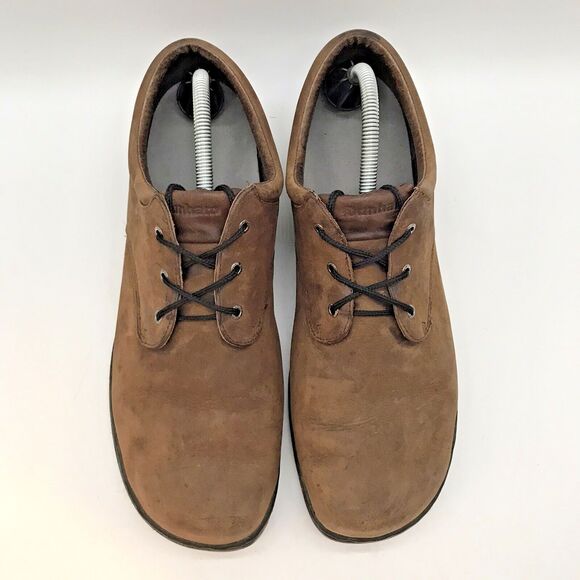 Dunham Abzorb Brown Nubuck Leather Shoes 5300BR Men's 12D Lace Up Low Top Derby - Picture 5 of 12